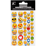 Little Birdie Smileys Resin Handmade Sticker - Expressions 40 pcs