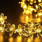 Lexton 16 LED Blossom Flower Fairy/String Lights - Plug Sourced, Warm White 1 pc