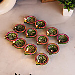SBE Balaji Mud Diya Bati - Assorted Designs 12 pcs