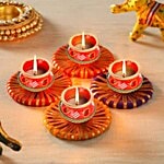 SBE Matki Shape Wax Mud Diya 6 pcs