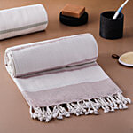 bb home Earth Cotton Bath Towel - Mirage, Lavender, 75 cm x 150 cm, Large 1 pc