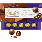 Cadbury Studio Brownie Aux Noix Signature Pralines Chocolate 130 g (10 x 13 g)