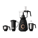 Philips India PHILIPS Avance Collection 750 Watt 4 Jars Mixer Grinder (20000 RPM, Gear Drive Technology, Black) 1 Unit