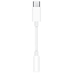 Apple Type C to 3.5mm Aux Adapter (Premium Grade Material, White) 1 Unit