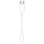 Apple Apple Type C to 3.5mm Aux Adapter 0.23 Feet (0.07M) Cable (Premium Grade Material, White) 1 Unit