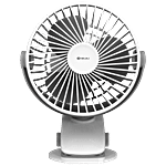 Bajaj Electricals BAJAJ Pygmy Mini 110mm 3 Blade Rechargeable Personal Fan with 1800 mAh Battery (Silent Operation, White Smoke) 1 Unit