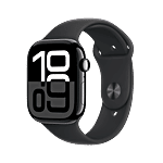 Apple Apple Watch Series 10 GPS with Sport Band - M/L (46mm Retina LTPO3 OLED Display, Jet Black Aluminium Case) 1 Unit