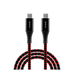 Croma Croma Type C to Type C 3.3 Feet (1M) Cable (Nylon Braided, Red) 1 Unit