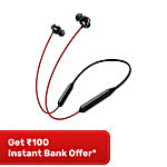 OnePlus Bullets Z2 Neckband with AI Noise Cancellation (IP55 Water Resistant, Upto 30 Hours Playback, Acoustic Red) 1 Unit