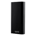 Croma 20000 mAh 22.5W Fast Charging Power Bank (2 Type A, 1 PD Type C & 1 Micro USB Port, Aluminium Casing, Apple Compatible, Black) 1 Unit