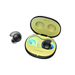 LG Electronics Tone Free Fit TONETF7Q TWS Earbuds with Active Noise Cancellation (IP67 Water Resistant, Bass Boost Technology, Black Lime) 1 Unit