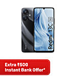 Redmi 13C 5G (6GB RAM, 128GB, Starlight Black) 1 Unit