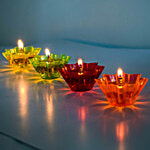 Satvik Floating Diyas - Assorted Colours 12 pcs