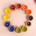 Satvik Clay Diya - Model 3 12 pcs
