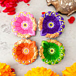 Satvik Clay Diya - Model 1 4 pcs