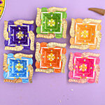 Satvik Clay Diya - Model 1 6 pcs