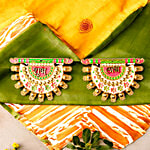 Satvik Shubh Laabh Swastik Laxmi Pair Decorative Sticker - Design 3 2 pcs