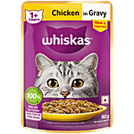 Whiskas Adult Chicken In Gravy Wet Cat Food - 1+ Years 80 g