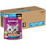 Whiskas Adult Tuna In Jelly Wet Cat Food - 1+ Years 4.48 kg (56 x 80 g)