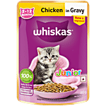 Whiskas Junior Chicken In Gravy Kitten Wet Cat Food - 2-12 Months 80 g