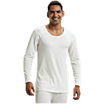 Jockey Men 2401 Super Combed Cotton Rich Full Sleeve Thermal Undershirt With StayWarm Technology - Off White 1 pc Size - L (Size - L)