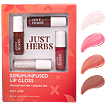 Just Herbs Serum-Infused Lip Gloss - Soft Lush 1 ml (Pack of 4)