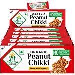 24 Mantra Organic Peanut Chikki 180 g (18 g x 10 pcs)