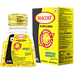 Seacod Cod Liver Oil Softgel Capsules With Natural Omega 3, Natural EPA & DHA Vitamin D & A 100 pcs 