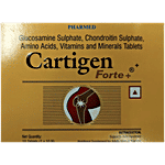 Cartigen Forte+ Tablet With Glucosamine, Chondroitin, Amino Acids, Vitamins & Minerals, For Bone, Joint & Muscle Care 10 pcs
