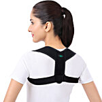 Tynor Posture Corrector Sleek - Black, Universal 1 pc