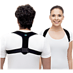 Tynor Posture Corrector Sleek - Black, Universal 1 pc
