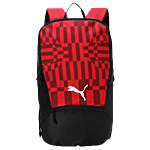 Puma Individual Rise Football Red & Black Polyester Printed Backpack - Medium 10 L