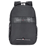 Tommy Hilfiger Joshua Black Medium Laptop Backpack - Medium 20.6 L
