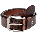 Teakwood Leathers Brown Solid Leather Narrow Belt 1 pc (Size - 38 cm)