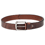 Teakwood Leathers Brown Solid Leather Narrow Belt 1 pc (Size - 44 cm)
