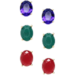 Youbella Stylish Gold-Plated Stud Earrings 1 Pair