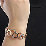 Youbella Stylish Party Wear Jewellery Gold-Plated Flexible Fit Bracelet 1 pc