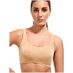 Enamor Beige Non Wired Non Padded Sports Bra 1 pc (Size - 2XL)