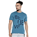 Alcis Blue Slim Fit Printed T-Shirts 1 pc (Size - S)