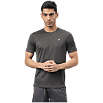 Alcis Dark Grey Anti-Static Slim Fit Round Neck Running T-Shirt 1 pc (Size - L)