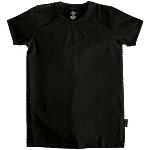 Kiddopanti Kids Black Solid T-Shirt 1 pc (3-4 Years)