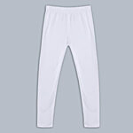 Kiddopanti Kids White Solid Leggings 1 pc (8-10 Years)