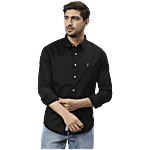 Thomas Scott Black Slim Fit Shirt 1 pc (Size - 2XL)