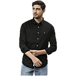 Thomas Scott Black Slim Fit Shirt 1 pc (Size - S)