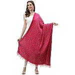Stylum Pink Bandhani Print Dupatta 1 pc