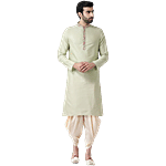 Kisah Green Regular Fit Embroidered Kurta 1 Set (Size - 42)