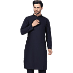 Kisah Blue Regular Fit Kurta 1 pc (Size - L)