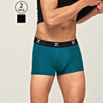 XYXX Black & Deep Sea Textured Trunks 2 pcs (Size - XL)