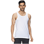 XYXX Polar White Cotton Regular Fit Vests 2 pcs (Size - M)