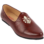 Fausto Men's Cherry Casual Juttis 1 Pair (UK/IND-8)